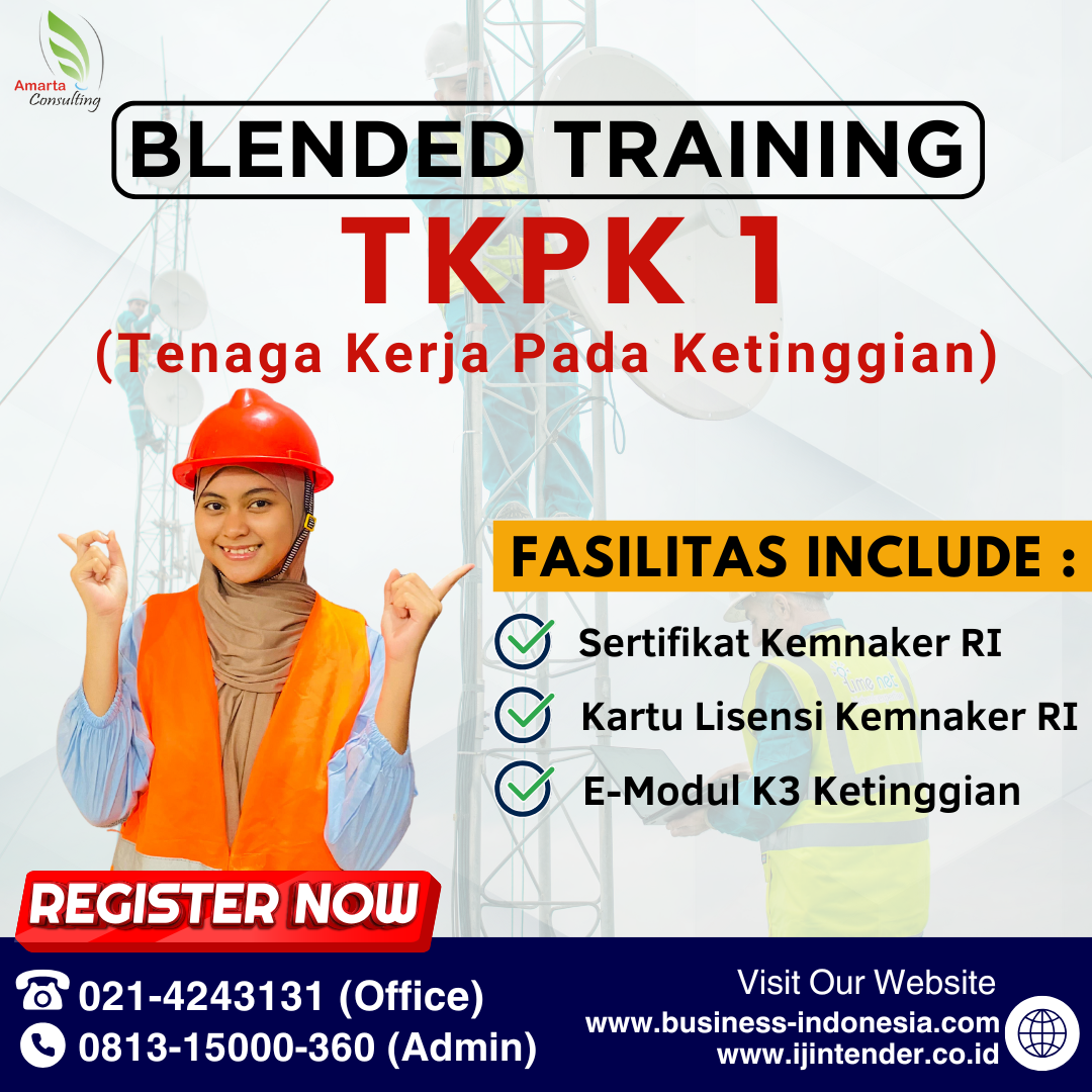 Training & Sertifikasi Tenaga Kerja Pada Ketinggian (TKPK 1)